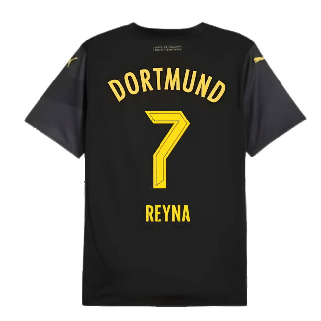 2024-2025 Borussia Dortmund Away Soccer Jersey (Reyna 7)