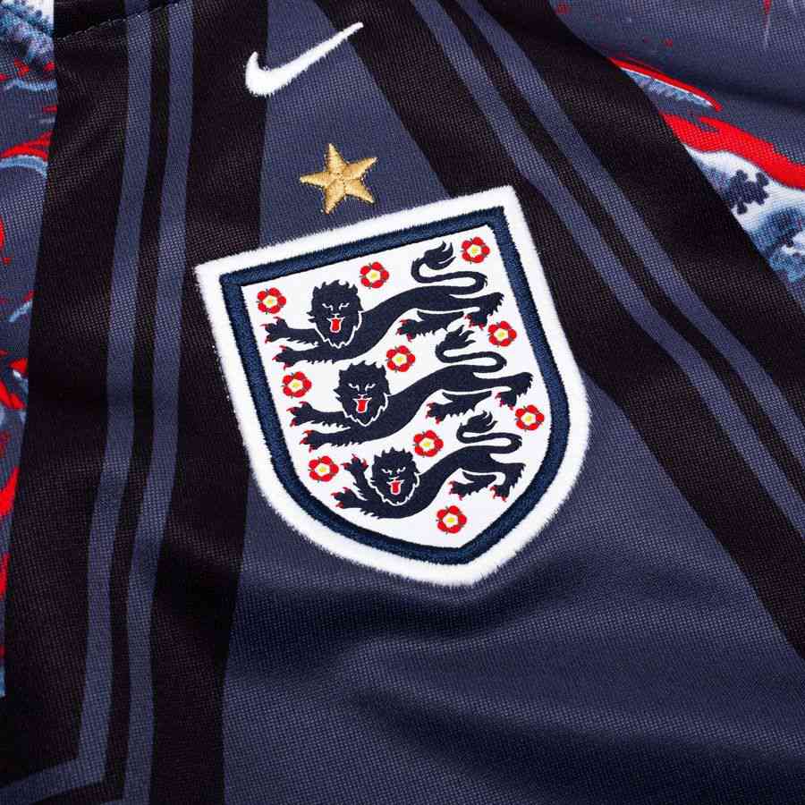[EFKS] England Hollywood Goalkeepers Obsidian/Black/White Goalkeeper Kids Jersey