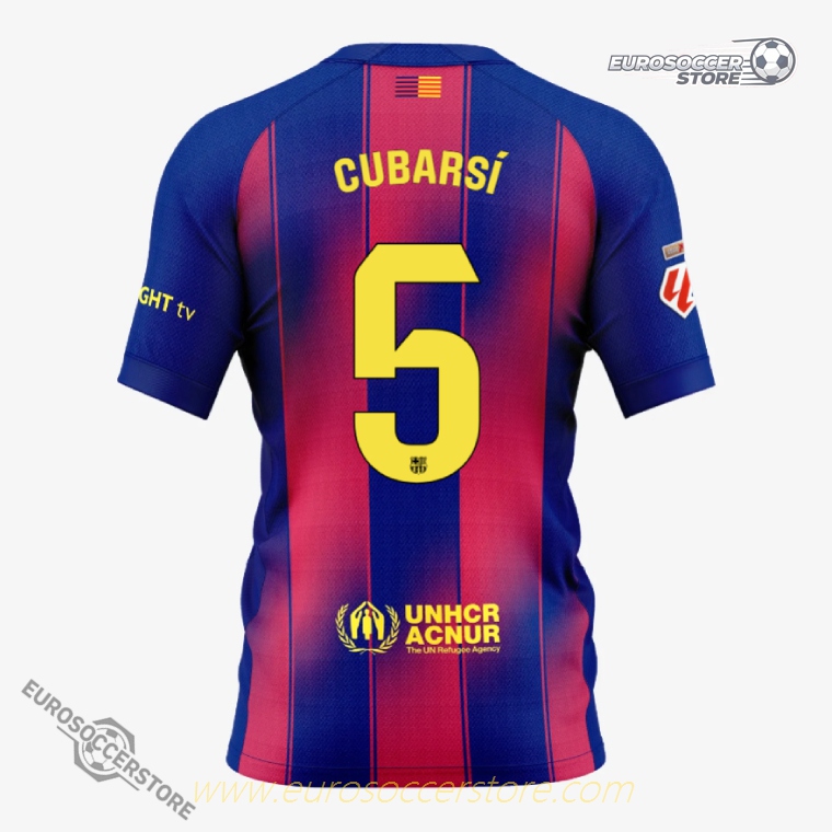 Barcelona 25-26 Home Jersey CUBARSÍ 5 (Player Version)