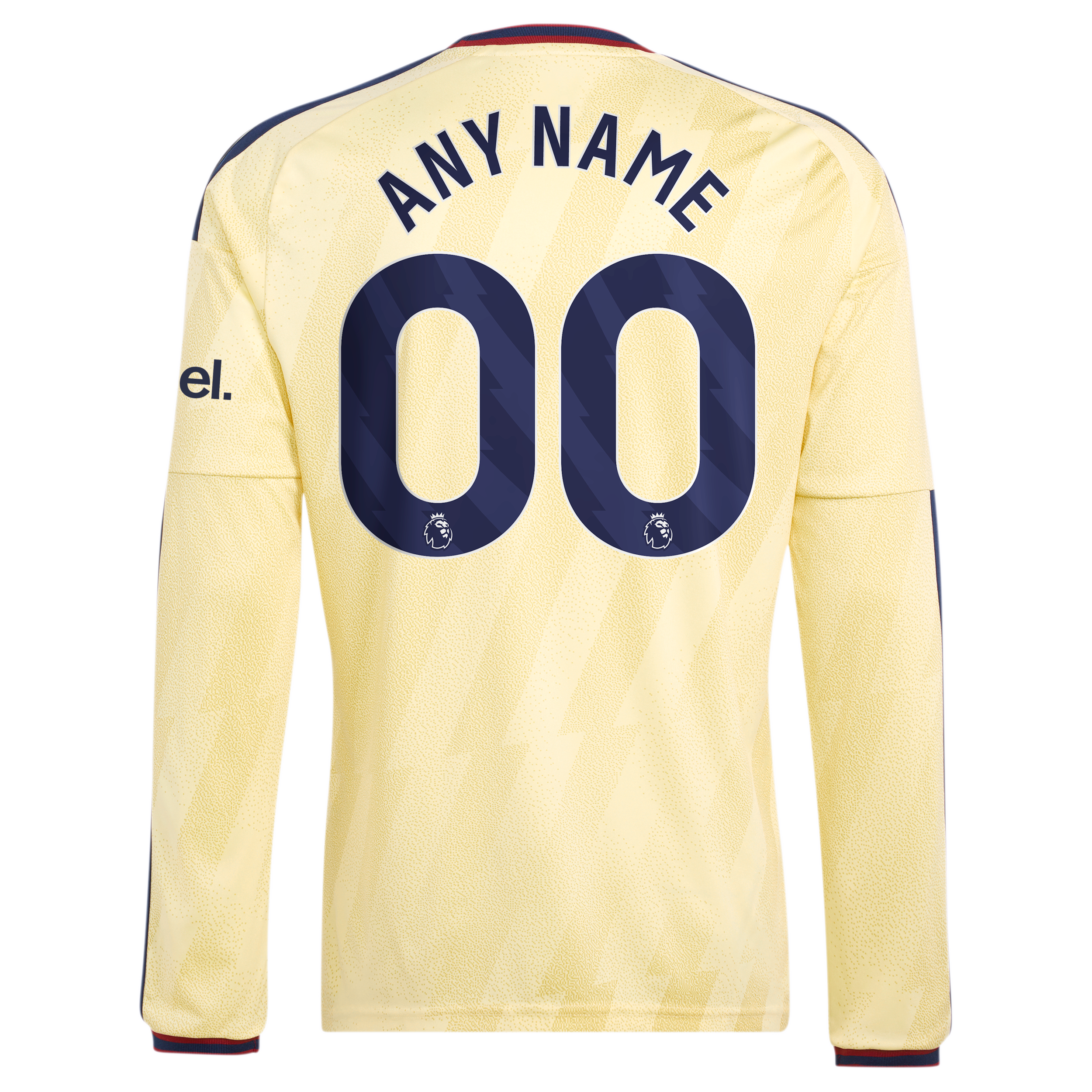 [SJH] Arsenal 2026/27 Third Replica Custom Long Sleeve Jersey - Yellow
