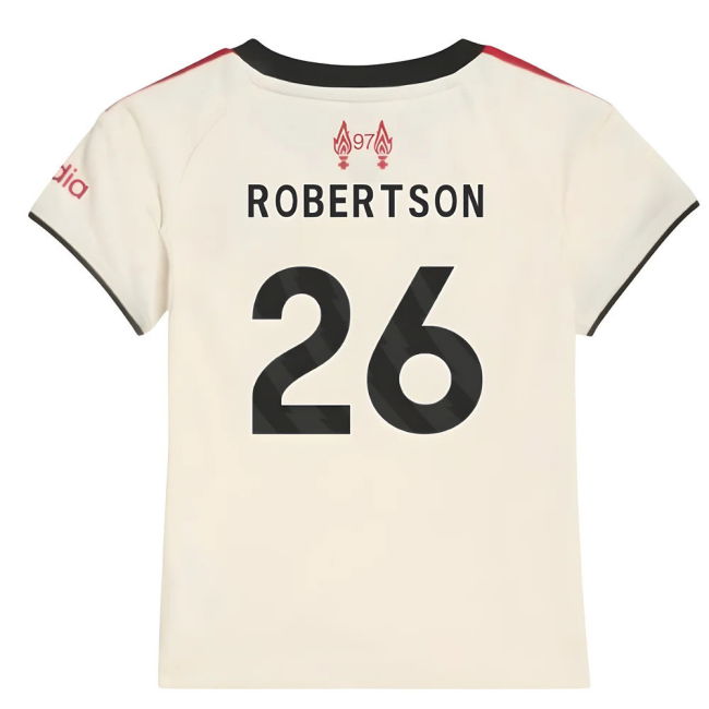 Baby Robertson 26 Vintage 2025-2026 Liverpool Away Vintage Shirt