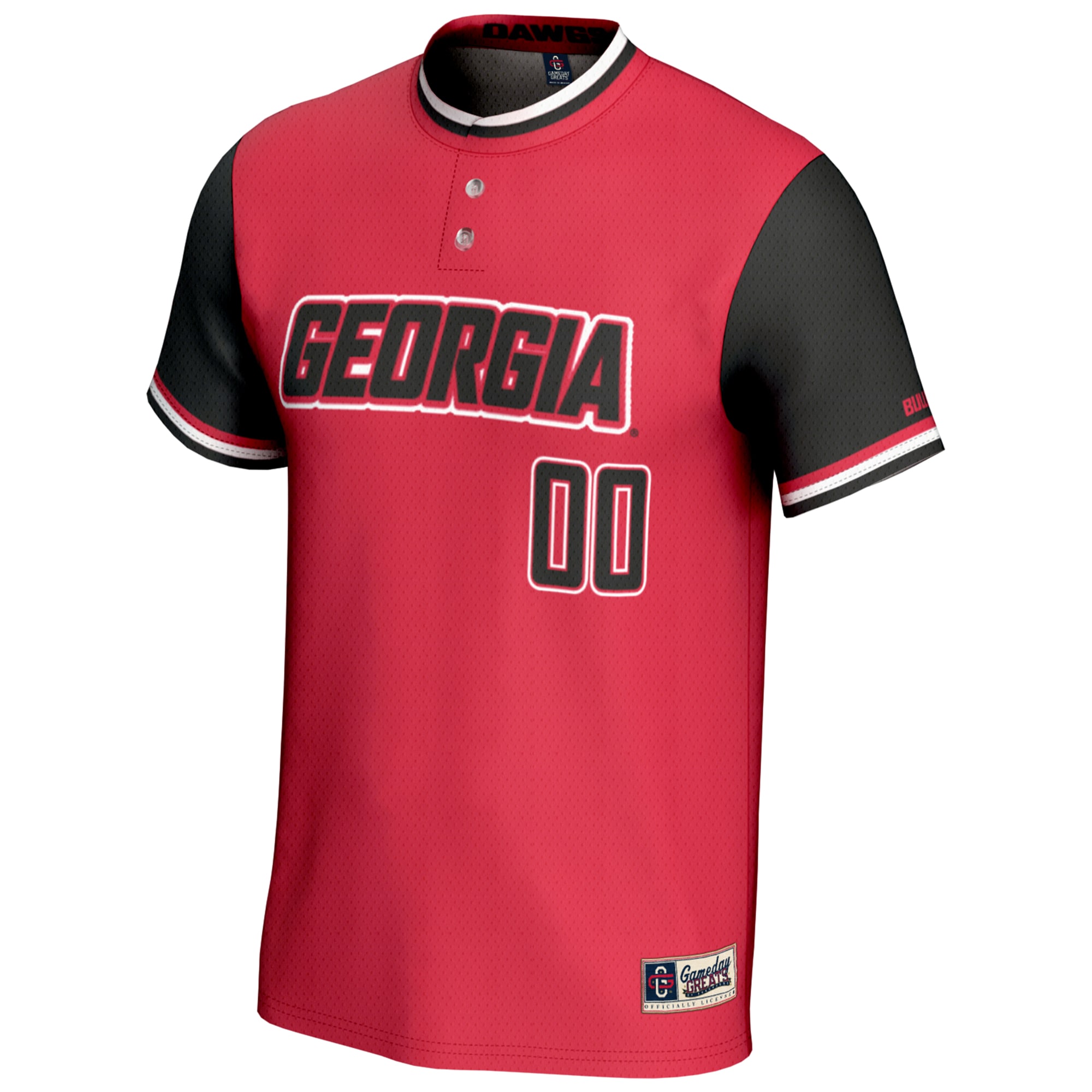 [DDG] Georgia Bulldogs GameDay Greats Unisex NIL Pick-A-Player Lightweight Softball Jersey - Red