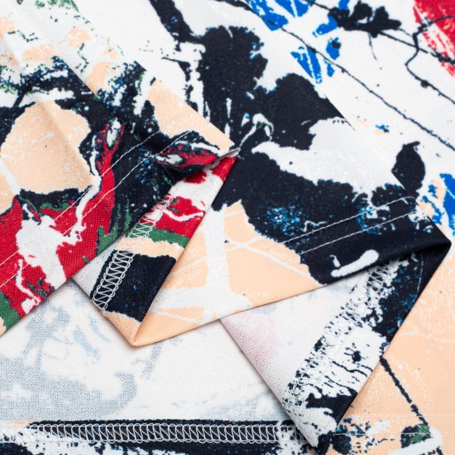 Manchester United Shirt Stone Roses Multicolor Long Sleeves