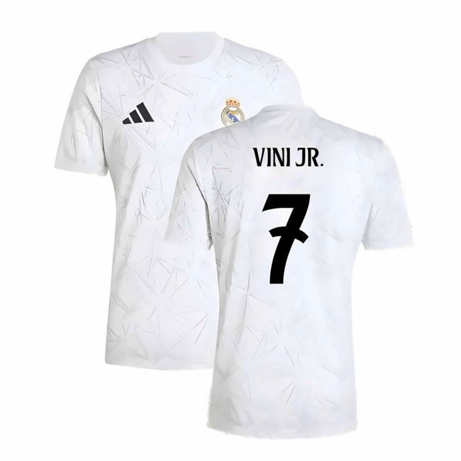 2024-2025 RM Stylish Football Shirt (White) Stretch Fabric