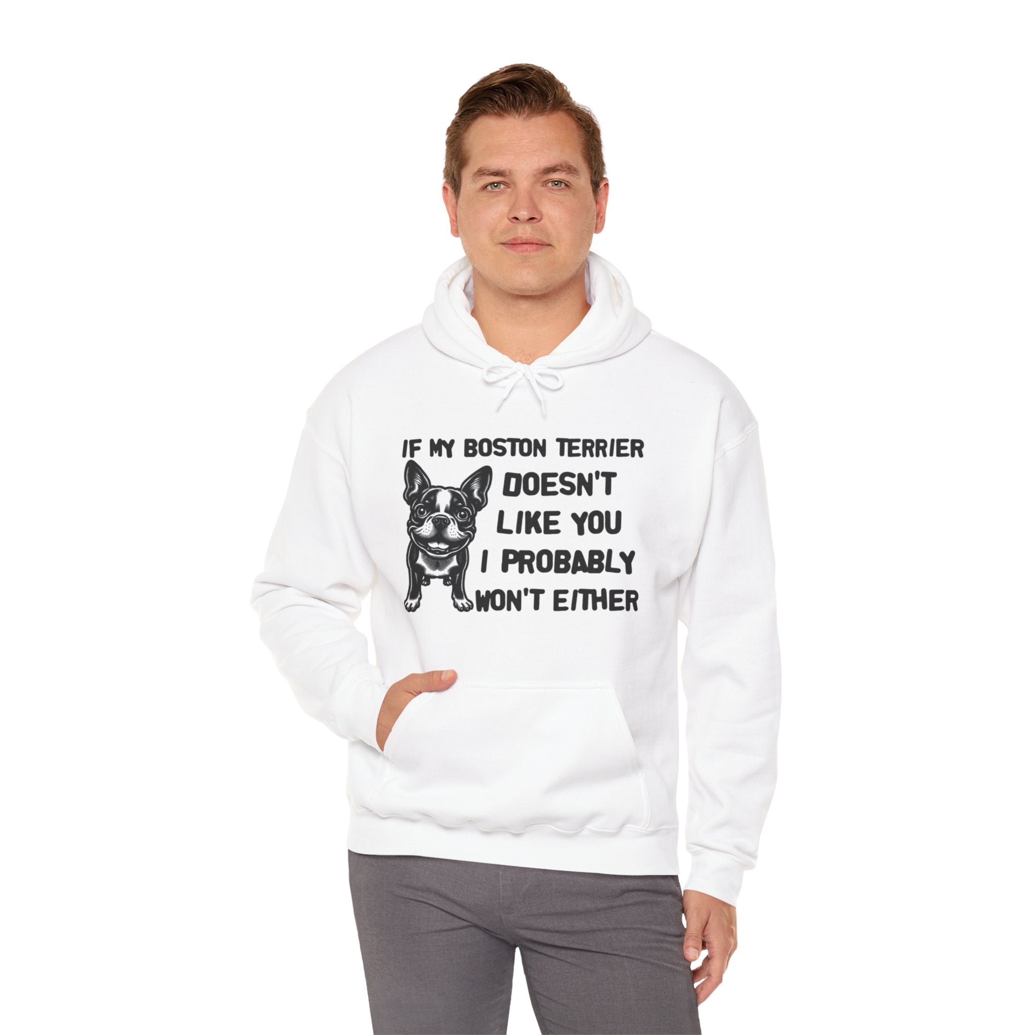 Culture-Inspired Domino - Unisex Hoodie For Boston Terrier Lovers as a
