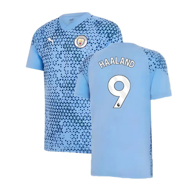 Authentic Man City HAALAND 9 2023 2023-2024 Man City Training Jerse...