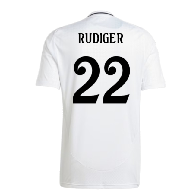 Trending Fan-Favorite 2024-2025 Real Madrid Home Shirt (Rudiger 22)