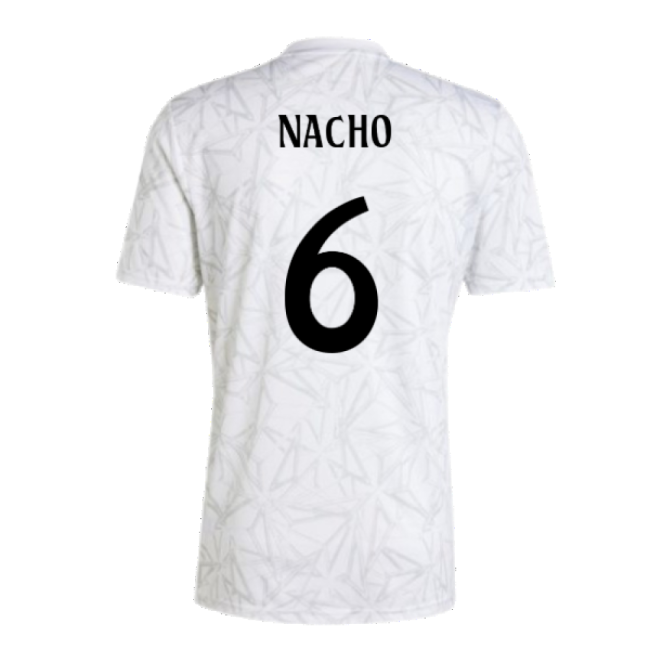 Supporter 2024-2025 Real Madrid Pre-Match Shirt (White) (Nacho 6)