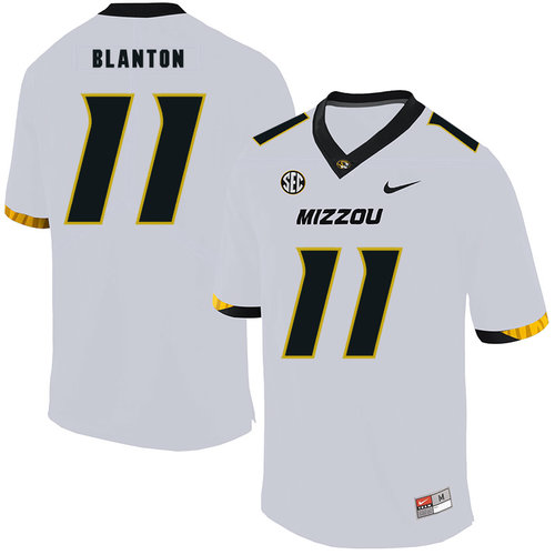stitched Men's None Kendall Blanton #11 White 2024 Football Jersey