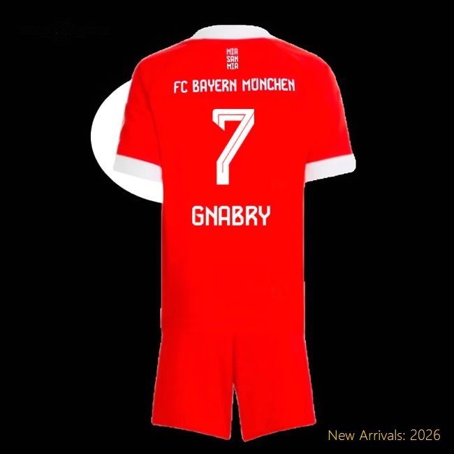 2025-2026 Football Team Mini Gentle Gnabry Jersey Drycell