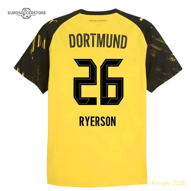 2025-2026 Borussia Dortmund Authentic Home Shirt (Ryerson 26)