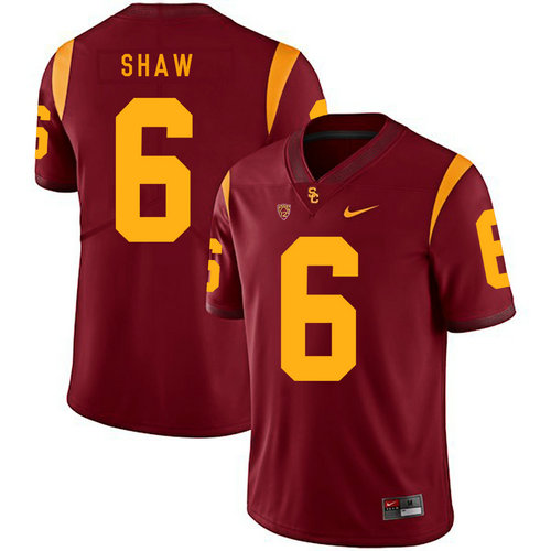 Men's None Josh Shaw #6 breathable Red 2024 replica Jersey home jersey