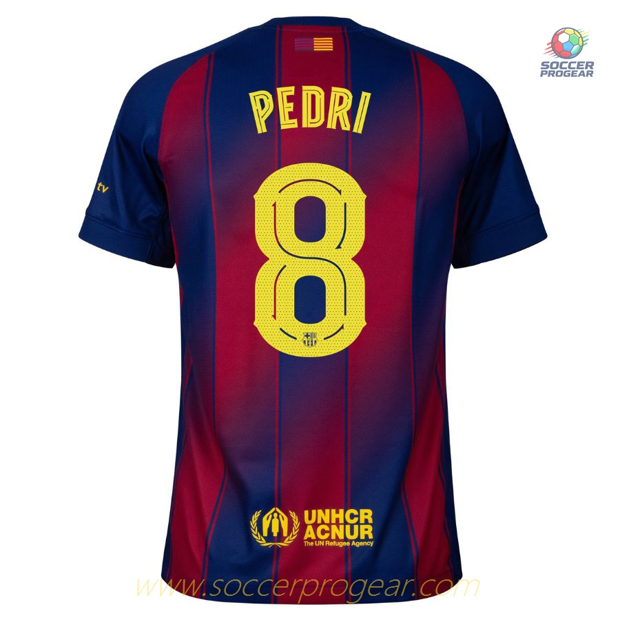 Barca Home Children Football Jersey 2025-26 Edition Pedri