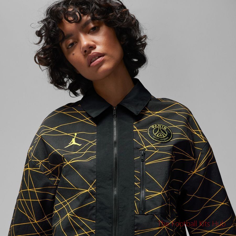 Paris Saint Germain Jacket Anthem Jordan x PSG - Black/Tour Yellow Women