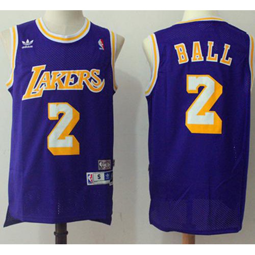 Lonzo LAL #2 Game-Ready Pro Jersey Retro Style Basketball