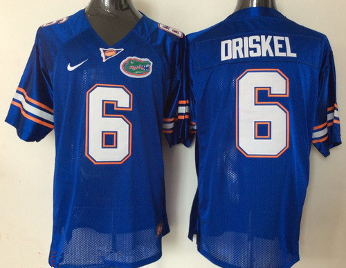 Men's None Blue 2024 official licensed Jeff Driskel #6 stitched Jersey