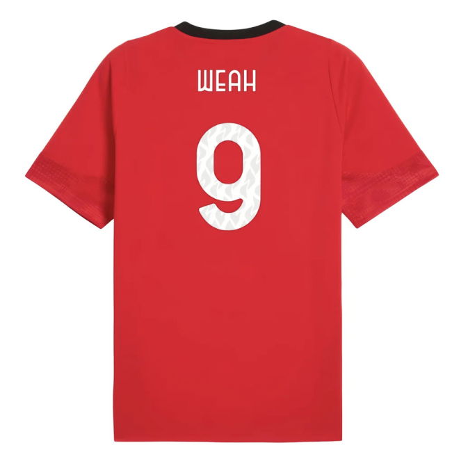 Weah 9 Rare Collector Quality AC Milan Training Unique Shirt (1)