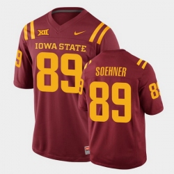 authentic Men's None Dylan Soehner #89 Game 2024 Football Jersey