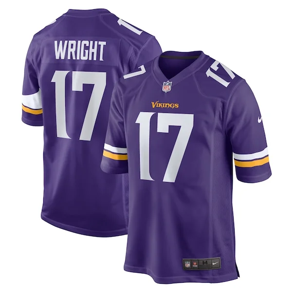 None Ryan Wright Game Jersey - Purple | NFL Player Jersey | NFL Footba