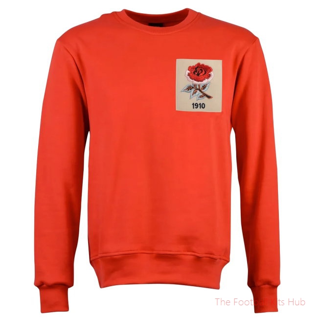 Men England Rose 1910 Red Sweatshirt UEFA Euro