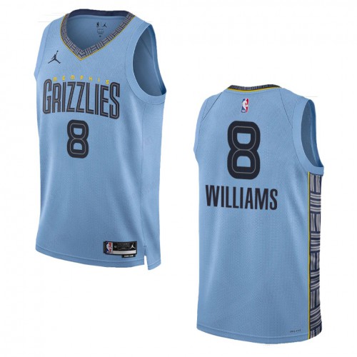 Memphis Memphis Grizzlies #8 Ziaire Williams Blue Mens 2022-23 NBA Nike Statement Edition Jersey Mens