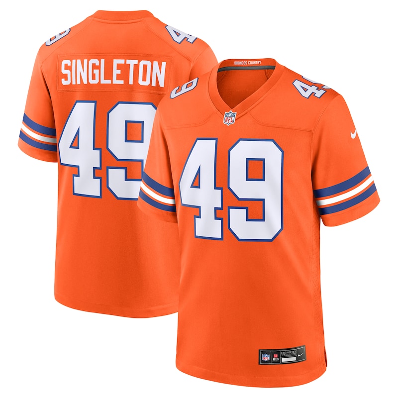 None Alex Singleton DEN Broncos Modern Professional Jersey Game Day We
