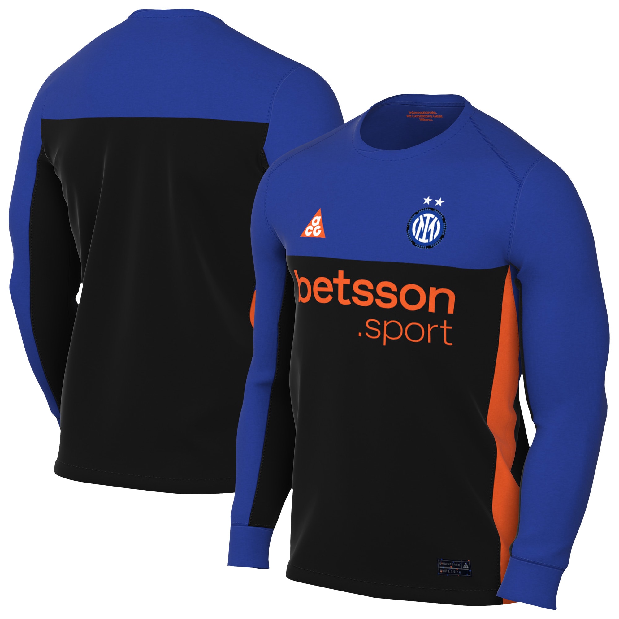 [SJH] Women's Inter Milan 2025/26 Stadium Replica Long Sleeve Jersey - Blue