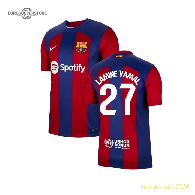 First-class 2023-2024 Blaugrana Main Jersey (lamine Yamal 27)