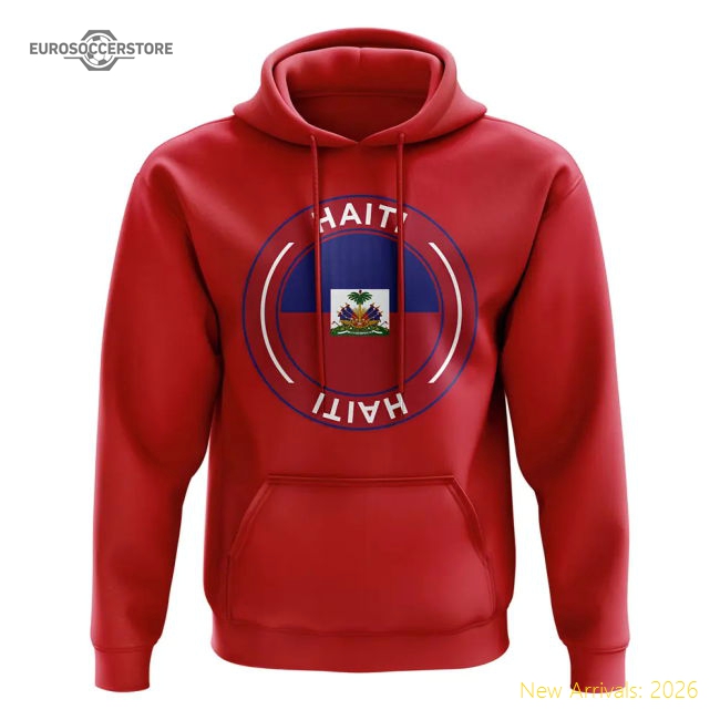 Haiti Football Badge Hoodie (red) - Great Value - Premium Collection