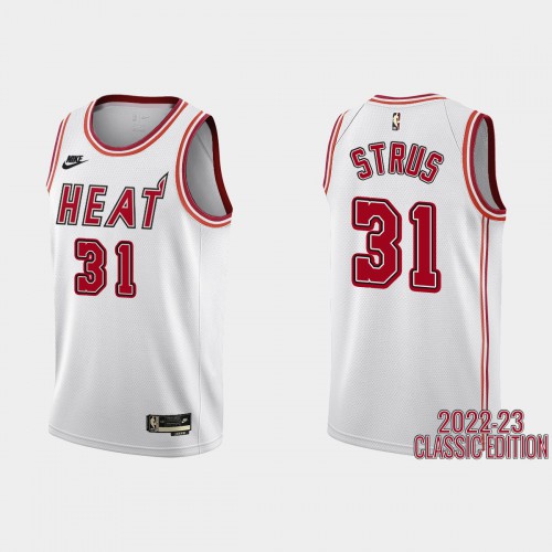MIA White Nike M. Heat #31 NBA Jersey Basketball Jersey Quality