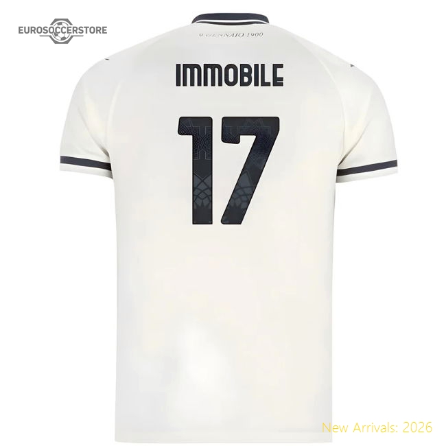 Premium 2025-2026 Biancocelesti Away Shirt - Kids (immobile 17)