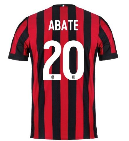 Professional Grade AC Milan Home 201718 Abate 20 Soccer Jersey