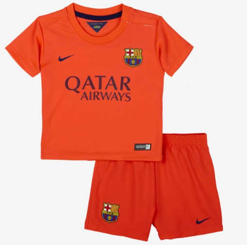 Kids Barcelona 1415 Away Soccer KitShortsShirt - Official Replica