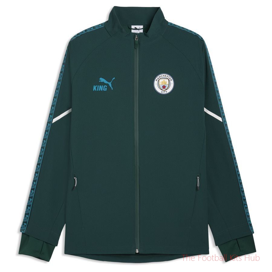 Manchester City Track Jacket King Ultimate Anthem - Green Terrain/Tropical Blue