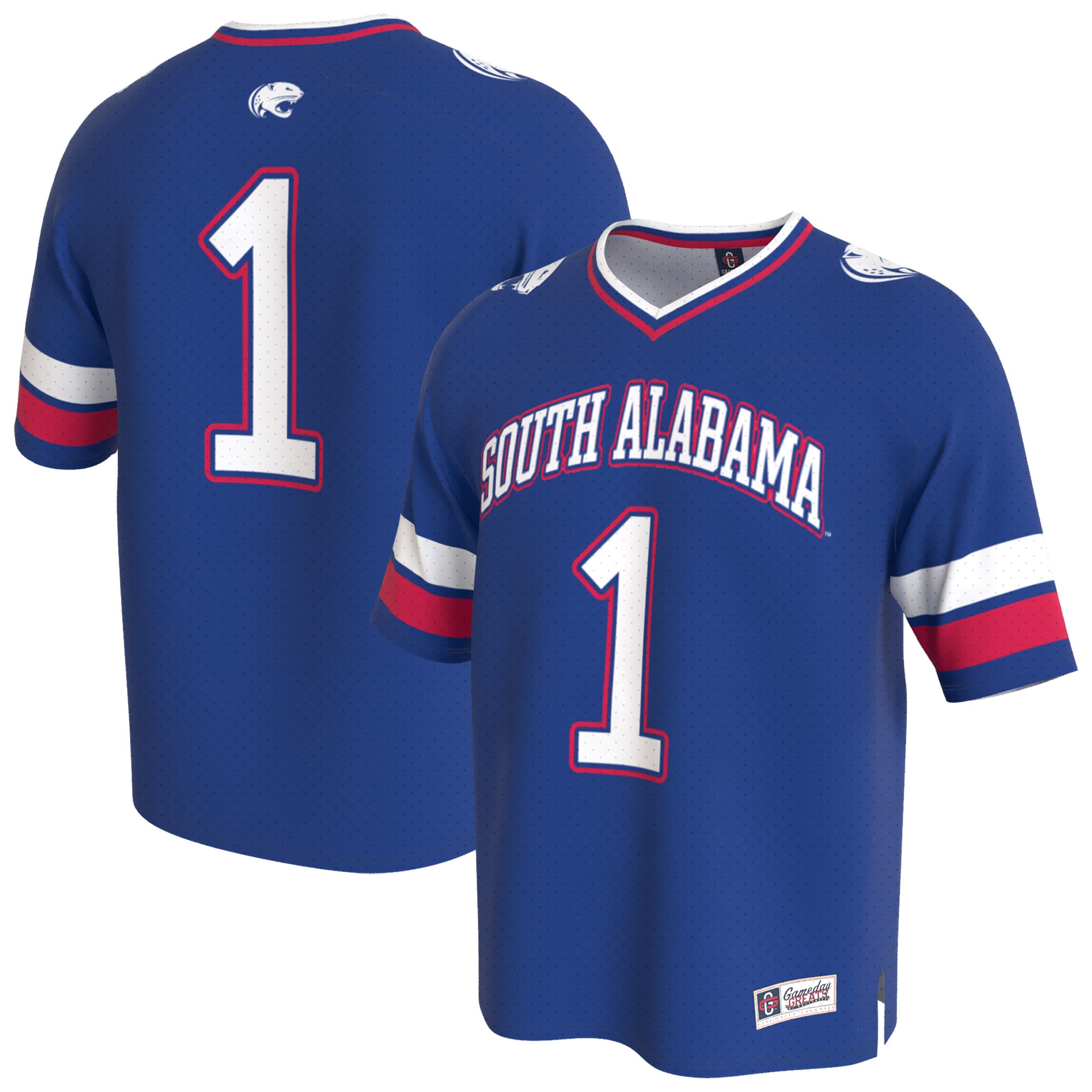 Youth Navy South Alabama Jaguars Lightweight Collegiate Football Fashion Jersey