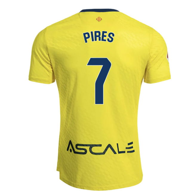 2025-2026 Villarreal Home Shirt (Pires 7) - Supporter Essential - Y...