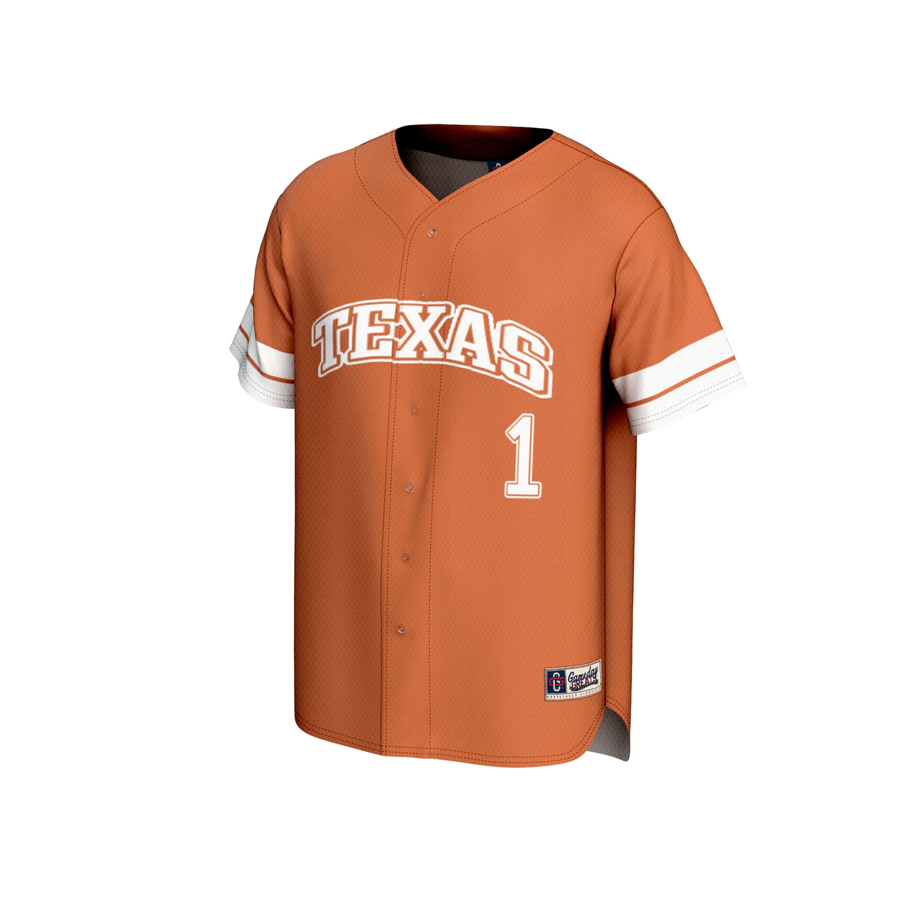 [DDG] Texas Longhorns GameDay Greats Youth Collegiate Baseball Fashion Jersey - Texas Orange