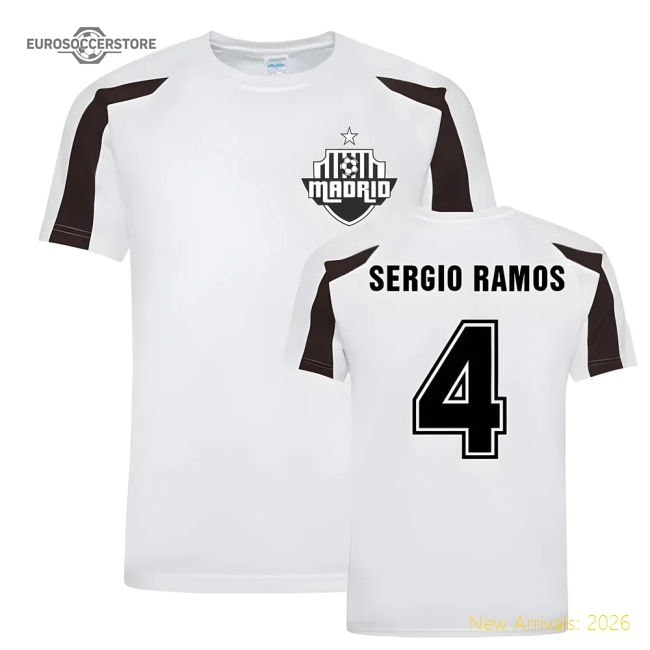 Sergio Ramos Madrid Sports Training Jersey (white) - Fantastic Value