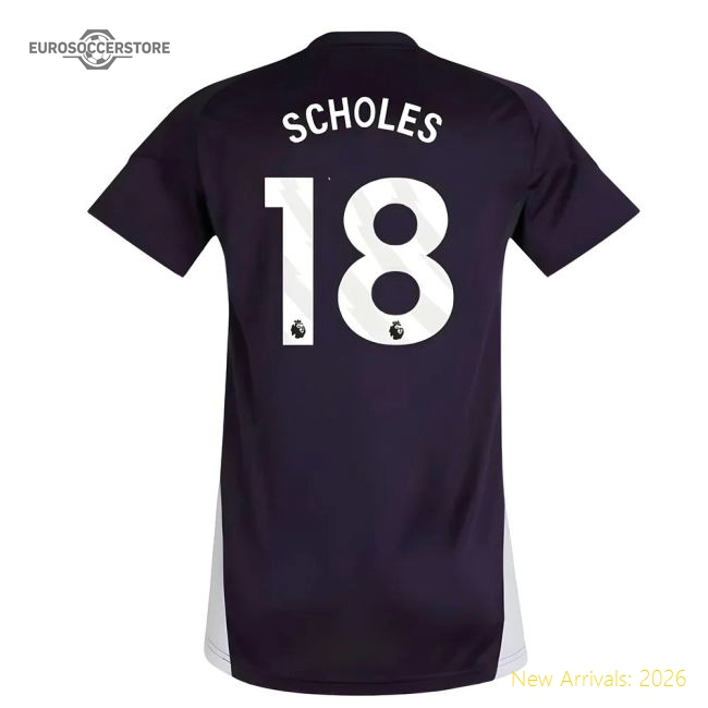 2025-2026 Man Utd Training Jersey (Aurora Plum) - Womens (Scholes 18)