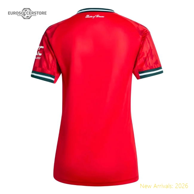 Official 2025-2026 Man Utd Home Shirt (womens) - Premium Quality