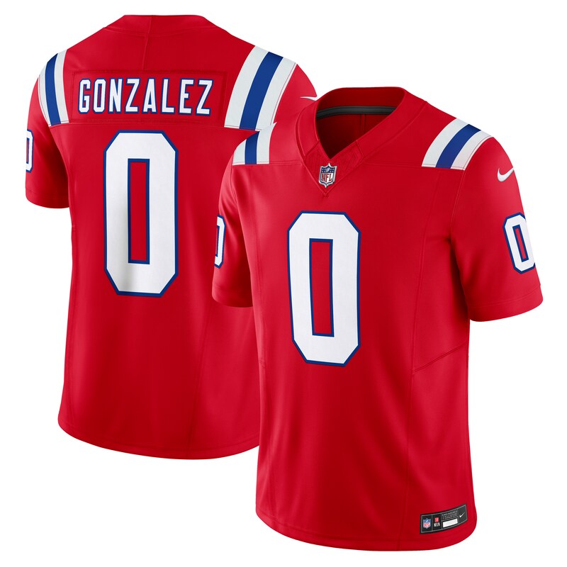 None Christian Gonzalez Champion NE Patriots Elite Jersey Game Day Wea