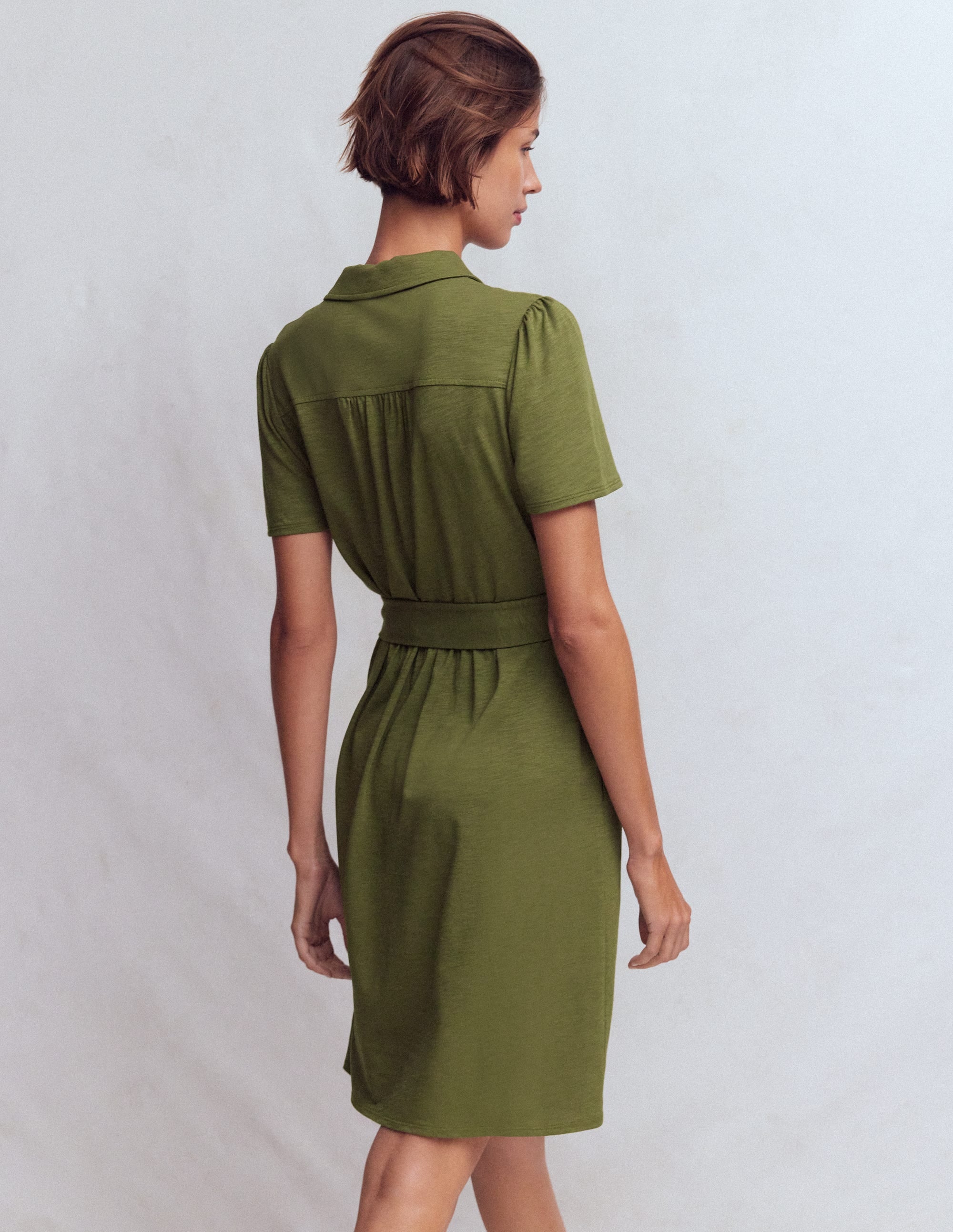 Patti Short Jersey Shirt Dress