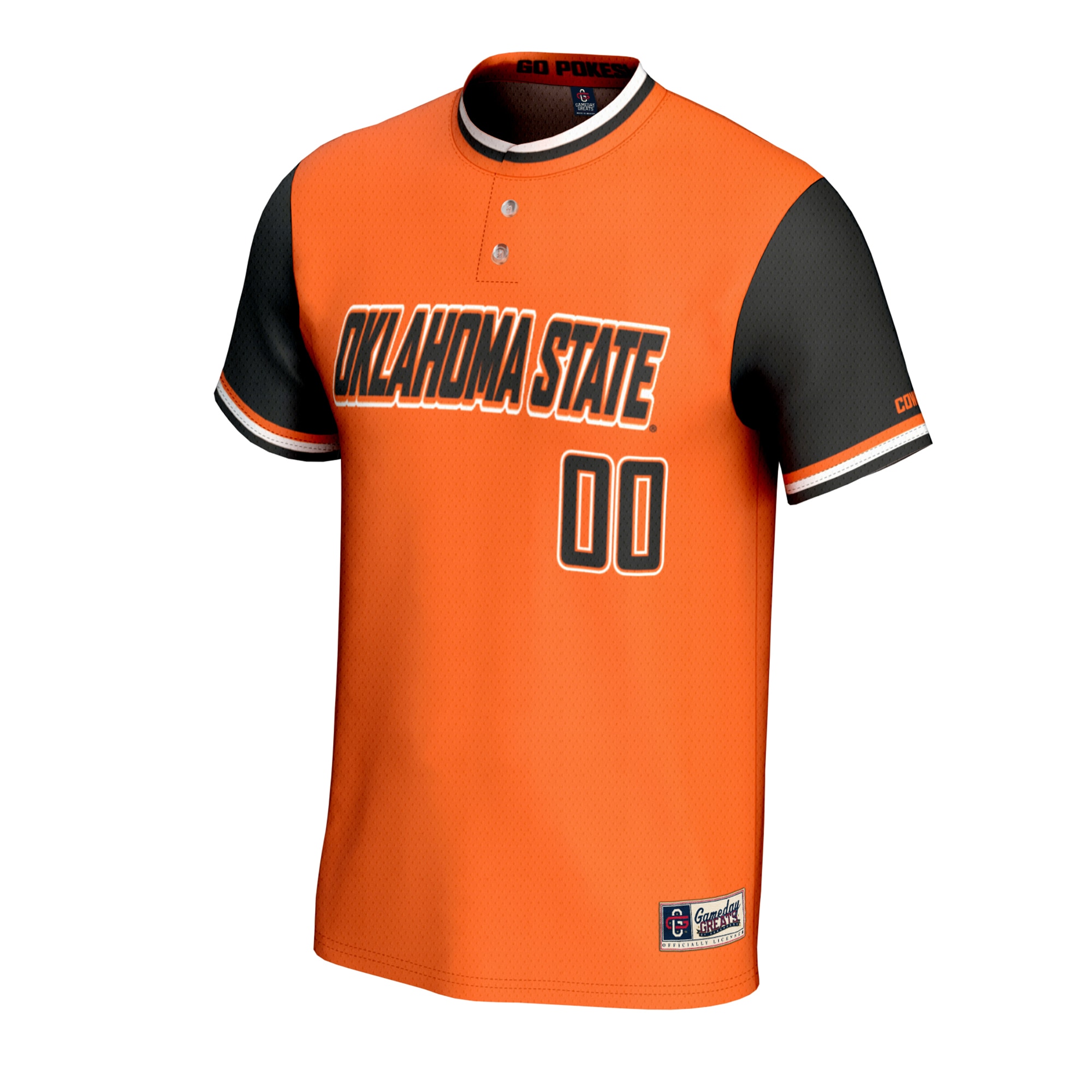 [NJP] Oklahoma State Cowboys GameDay Greats Youth NIL Pick-A-Player Lightweight Collegiate Softball Fashion Jersey - Orange