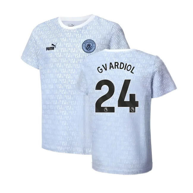 2024-20 Man City Home Shirt with Gvardiol 24 L M S Kids