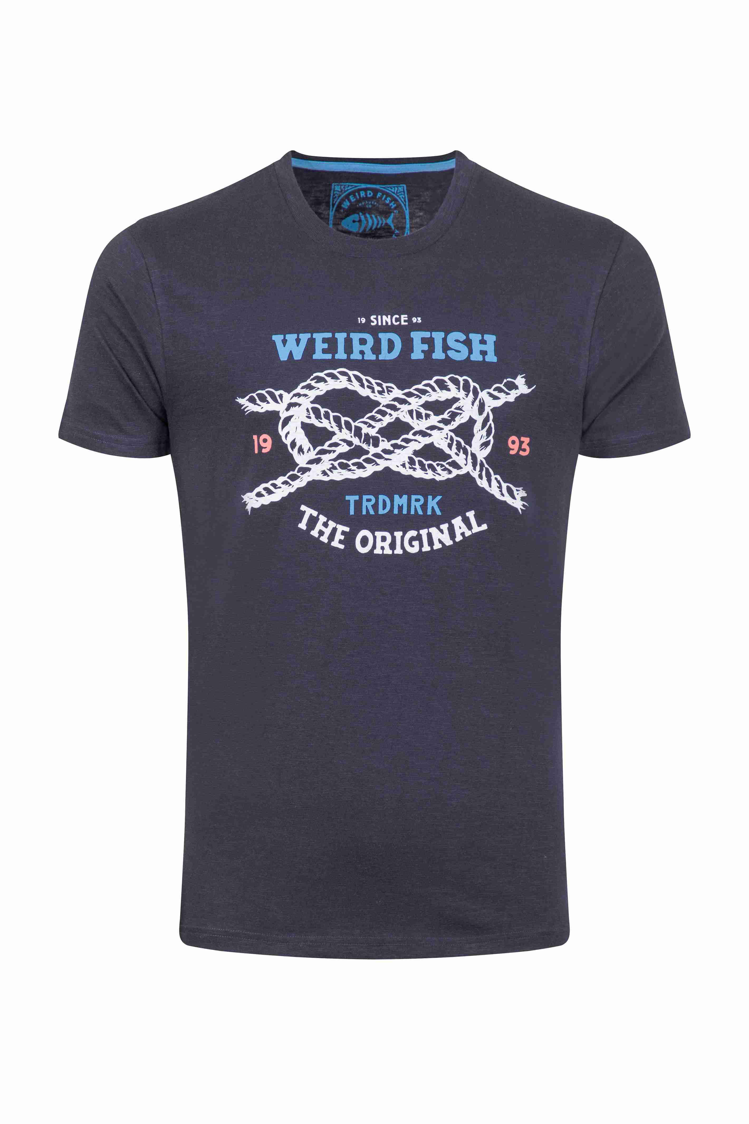 Cast Off Front Print Graphic T-Shirt Midnight