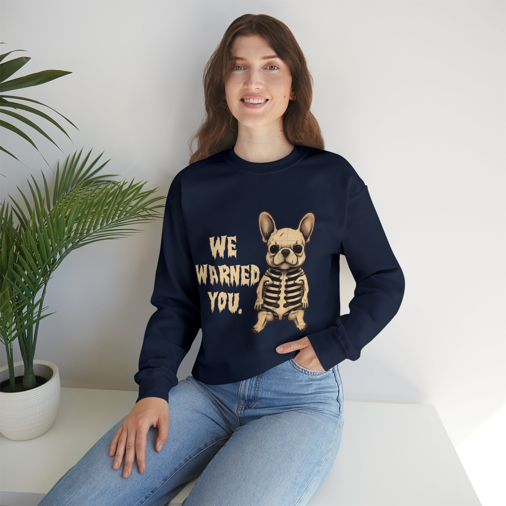 Street-Ready We Warned You Halloween Unisex Sweatshirt for Pet Stylish