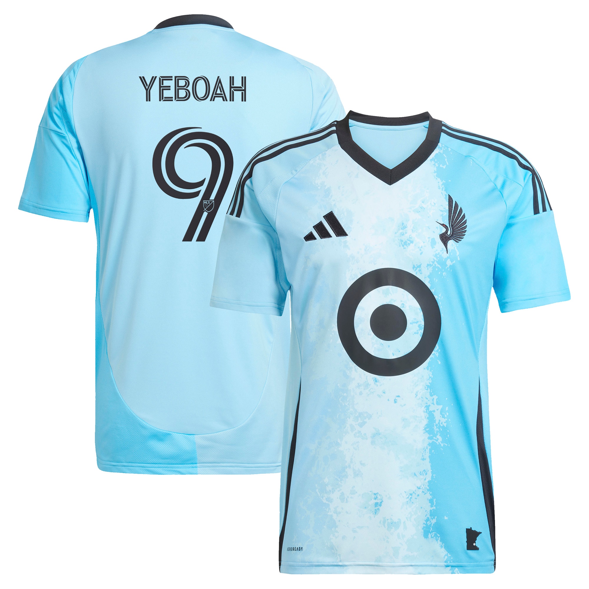 [SJH] Kelvin Yeboah Minnesota United FC 2025 CONVERGENCE Replica Player Jersey - Blue
