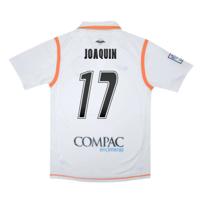 Performance Valencia 2007-08 Home Shirt ((Excellent) S) (Joaquin 17)