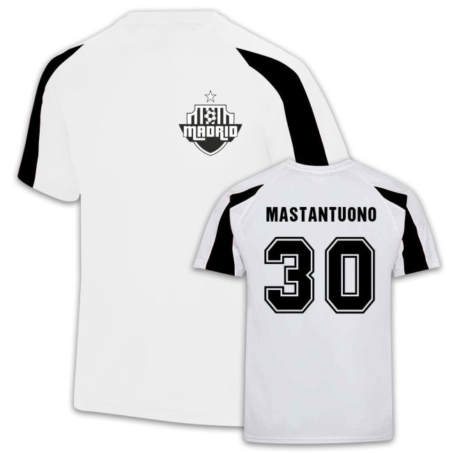 RM Football Shirt (White) Lightweight Lightweight Stretch Fabric