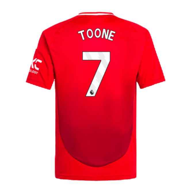 Luxury 2024-2025 Man Utd Home Shirt (kids) (toone 7) - Match Day Jersey